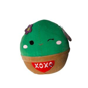 "Squishmallows 14" Shadi Plush Toy - Valentines Day Cactus With XOXO Heart & Flo